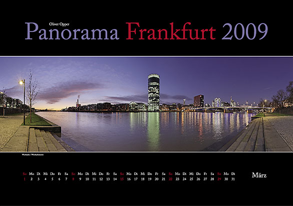 Kalender Panorama Frankfurt 2009 - Mrz