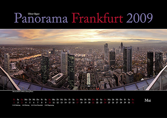 Kalender Panorama Frankfurt 2009 - Mai