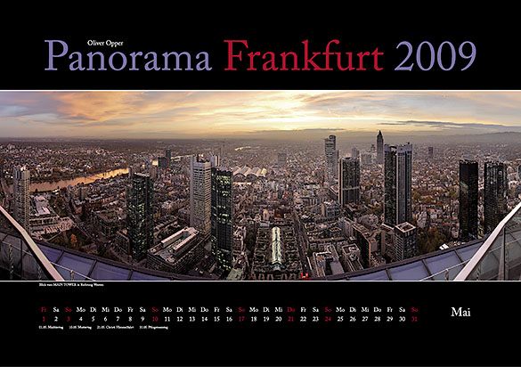 Kalender Panorama Frankfurt 2009 - Mai