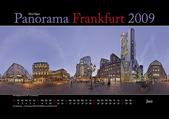 Kalender Panorama Frankfurt 2009 - Juni