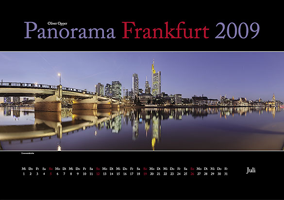Kalender Panorama Frankfurt 2009 - Juli