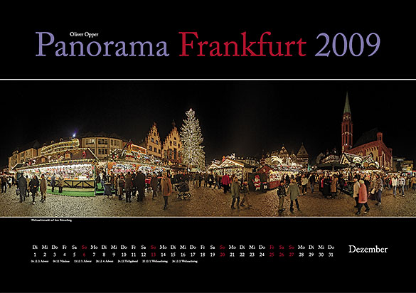 Kalender Panorama Frankfurt 2009 - Dezember
