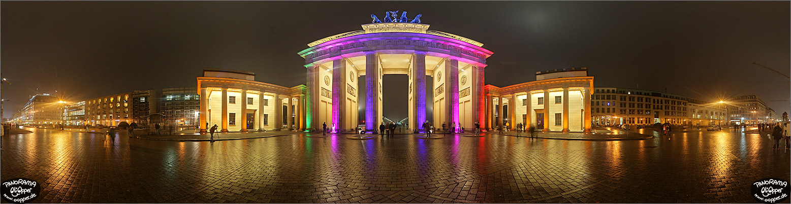 Panorama Bilder Berlin - Festival of Lights 2007 - Brandenburger Tor - p011 - (c) by Oliver Opper
