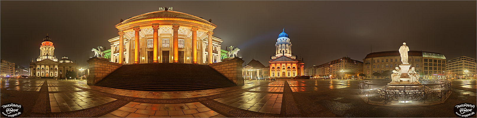 Panorama Bilder Berlin - Festival of Lights 2007 - Gendarmenmarkt - p014 - (c) by Oliver Opper