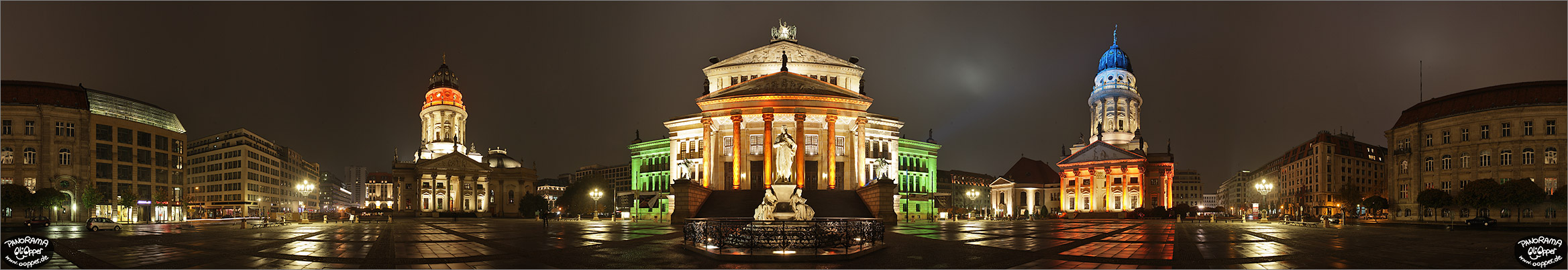 Panorama Bilder Berlin - Festival of Lights 2007 - Gendarmenmarkt - p017 - (c) by Oliver Opper