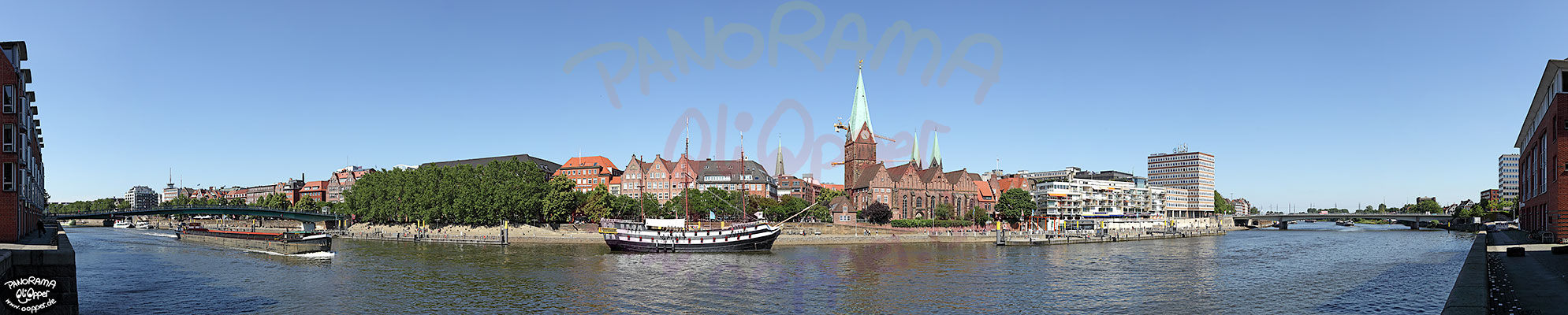 Panorama Bremen - Weser - p010 - (c) by Oliver Opper