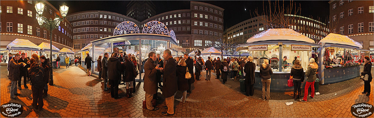 Weihnachtsmarkt D�sseldorf - Sternchenmarkt am Stadtbr�ckchen - p015 - (c) by Oliver Opper