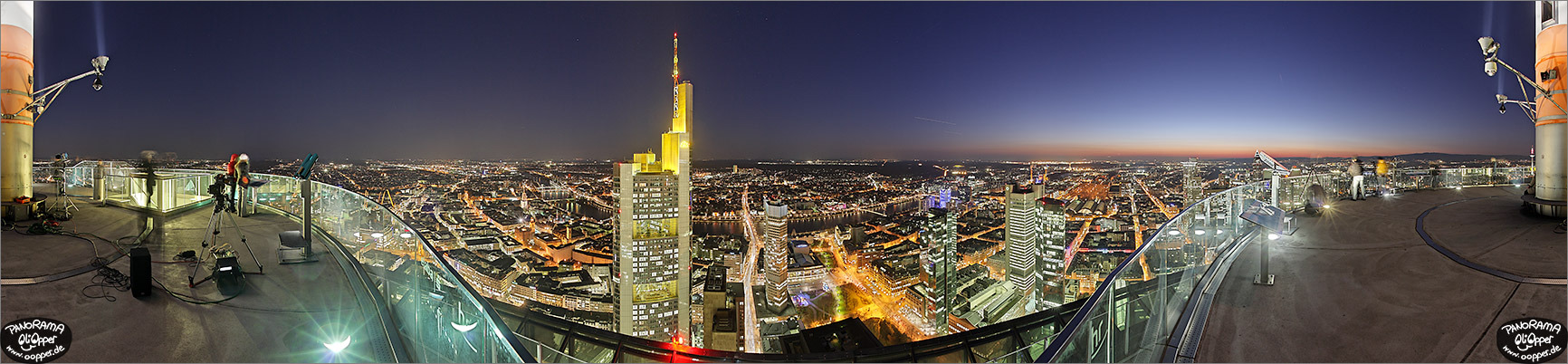Panorama Bilder Frankfurt am Main - Aussichtsterasse Maintower - S�den - p1011 - (c) by Oliver Opper