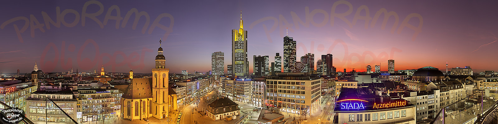Frankfurt - Skyline von der Zeilgalerie - p262 - (c) by Oliver Opper