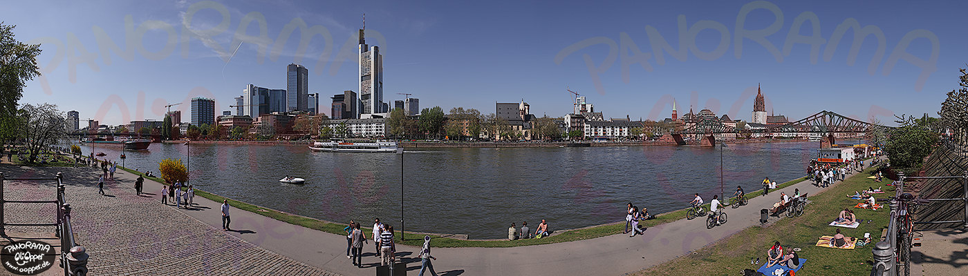 Frankfurt - Mainufer im Sommer - p418 - (c) by Oliver Opper