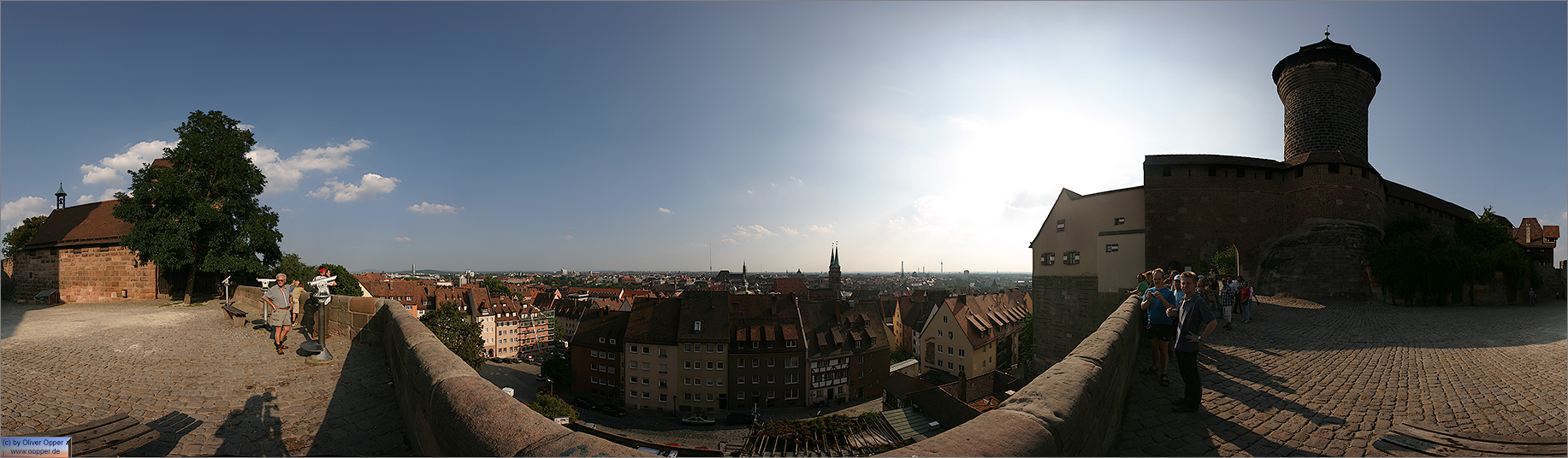 Panorama N�rnberg - Blick von der Burg �ber die Stadt - p016 - (c) by Oliver Opper