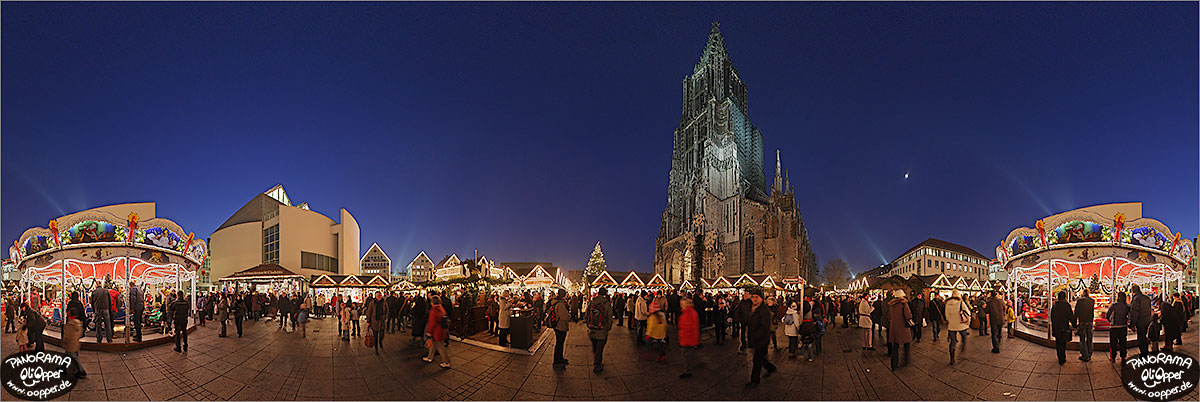 Panorama Bilder Weihnachtsmarkt Ulm - p013 - (c) by Oliver Opper