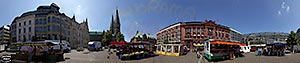 Panorama Bremen - Markt auf dem Domshof