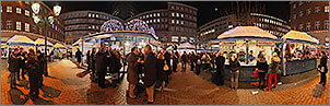 Weihnachtsmarkt D�sseldorf - Sternchenmarkt am Stadtbr�ckchen