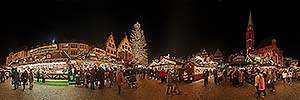 Panorama Frankfurt - Weihnachtsmarkt - R�mer