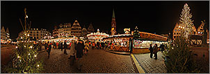 Panorama Bilder Frankfurt am Main - Weihnachtsmarkt - R�mer