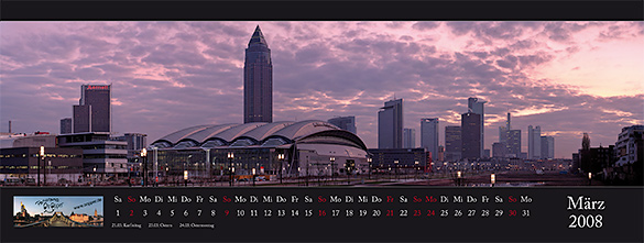 Kalender Panorama Frankfurt 2008 - Mrz