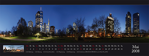 Kalender Panorama Frankfurt 2008 - Mai
