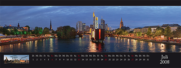 Kalender Panorama Frankfurt 2008 - Juli