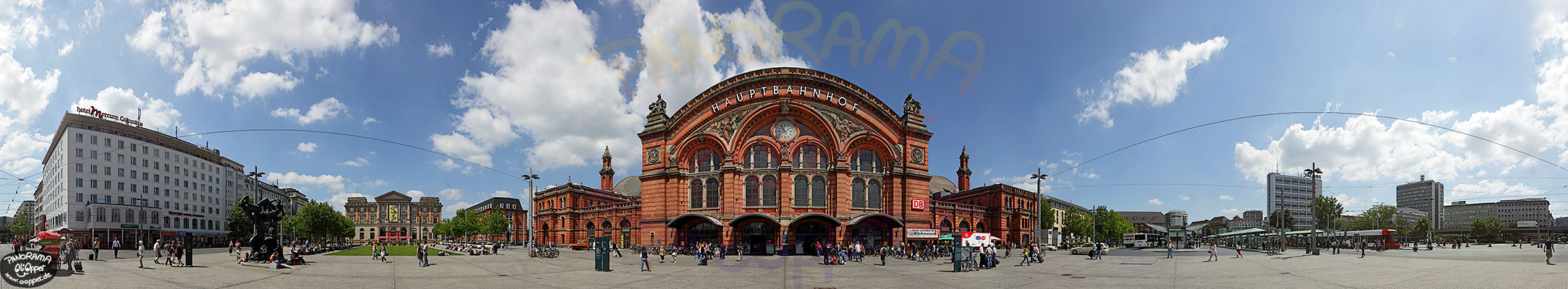 Panorama Bremen - Hauptbahnhof / Bahnhofsplatz - p006 - (c) by Oliver Opper