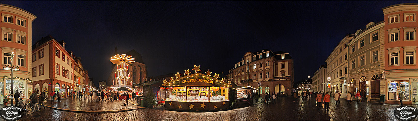 Weihnachtsmarkt Heidelberg - Hauptstrae / Marktplatz - p007 - (c) by Oliver Opper