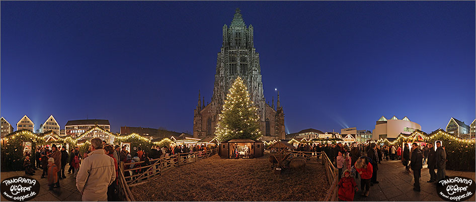 Weihnachtsmarkt Ulm - Ulmer Mnster - p012 - (c) by Oliver Opper