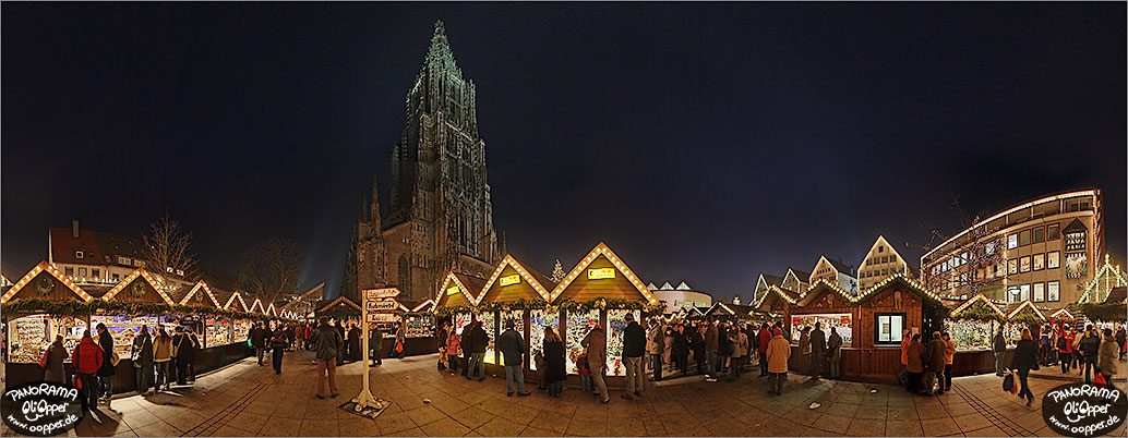 Panorama Bilder Weihnachtsmarkt Ulm - p014 - (c) by Oliver Opper