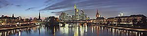 Skyline Frankfurt/M zur blauen Stunde - p461