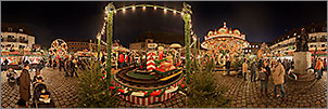 Christkindlesmarkt N�rnberg Panorama Bilder - Kinderweihnacht auf dem Hans-Sachs-Platz - p039