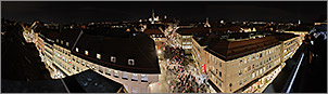Panorama Bilder N�rnberg - Blick �ber die Stadt bei Nacht - p043